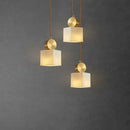 GobekUsa Golden Luxury Marble Pendant Lamp for Dining Table and Bedside Chandelier