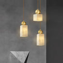 GobekUsa Golden Luxury Marble Pendant Lamp for Dining Table and Bedside Chandelier