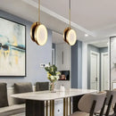 GobekUsa Golden Marble LED Pendant Light: Luxe Nordic Minimalist Decor for Living & Dining Rooms