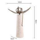 GobekUsa Golden Metal Abstract Figure Sculpture Home Decor CraftǀCreative Figurine Ornament