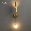 GobekUsa Golden Metal Glass Wall Lamp | Up Down Sconce Spotlight for Bedroom and Living Room