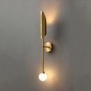 GobekUsa Golden Metal Glass Wall Lamp | Up Down Sconce Spotlight for Bedroom and Living Room