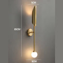 GobekUsa Golden Metal Glass Wall Lamp | Up Down Sconce Spotlight for Bedroom and Living Room