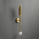 GobekUsa Golden Metal Glass Wall Lamp | Up Down Sconce Spotlight for Bedroom and Living Room