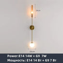 GobekUsa Golden Metal LED Wall Lamps for Bedroom Living Room Decor