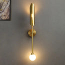 GobekUsa Golden Metal LED Wall Lamps for Bedroom Living Room Decor