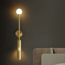 GobekUsa Golden Metal LED Wall Lamps for Bedroom Living Room Decor
