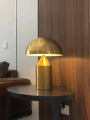 GobekUsa Golden Mushroom LED Desk Lamp for Home Decoration & Reading