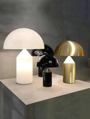GobekUsa Golden Mushroom LED Desk Lamp for Home Decoration & Reading