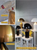 GobekUsa Golden Mushroom LED Desk Lamp for Home Decoration & Reading