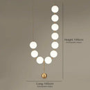 GobekUsa Golden Necklace Chandelier Luxury Ceiling Light for Staircase and Dining Room