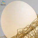 GobekUsa Bird's Nest Glass LED Ceiling Lamp for Modern Nordic Living Room Decor