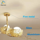 GobekUsa Bird's Nest Glass LED Ceiling Lamp for Modern Nordic Living Room Decor