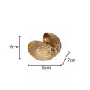 GobekUsa Golden Nut Shell Ornaments Modern Crafts Desk Decoration Artwork Room Aesthetics Decor