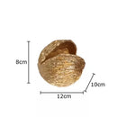 GobekUsa Golden Nut Shell Ornaments Modern Crafts Desk Decoration Artwork Room Aesthetics Decor