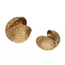 GobekUsa Golden Nut Shell Ornaments Modern Crafts Desk Decoration Artwork Room Aesthetics Decor