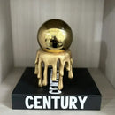 GobekUsa Golden Octopus Spherical Figurine Decorative Resin Ornament