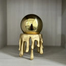 GobekUsa Golden Octopus Spherical Figurine Decorative Resin Ornament