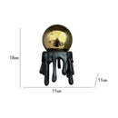 GobekUsa Golden Octopus Spherical Figurine Decorative Resin Ornament