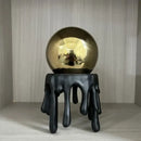 GobekUsa Golden Octopus Spherical Figurine Decorative Resin Ornament