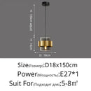 GobekUsa Golden Pendant Lights for Aisle, Restaurant, Bedroom - Nordic Postmodern Minimalist Style