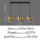 GobekUsa Golden Pendant Lights for Aisle, Restaurant, Bedroom - Nordic Postmodern Minimalist Style