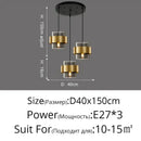 GobekUsa Golden Pendant Lights for Aisle, Restaurant, Bedroom - Nordic Postmodern Minimalist Style