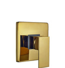 GobekUsa Golden Plated Rainfall Shower System Wall Mounted Shower Faucets Combo