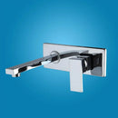 GobekUsa Golden Polished Wall Mount Bathroom Basin Sink Faucet with Hot & Cold Mixer