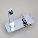 GobekUsa Golden Polished Wall Mount Bathroom Basin Sink Faucet with Hot & Cold Mixer