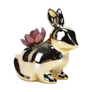 Modern golden rabbit ceramic flower pot living room succulent vase by Decorbites