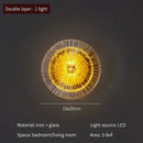 GobekUsa Crystal Wall Lamp: Modern Glass LED Sconces for Living Room, Bedroom, and Corridor