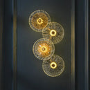 GobekUsa Crystal Wall Lamp: Modern Glass LED Sconces for Living Room, Bedroom, and Corridor