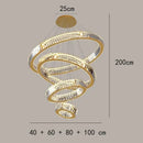 GobekUsa Crystal Round Chandelier: Elegant Stair Pendant Light for Luxury Home Decor