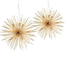 GobekUsa Geometric Ball Chandelier: Modern LED Lighting for Living Room and Dining Room