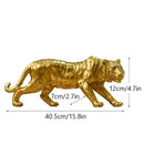 GobekUsa Golden Tiger Resin Figurines for Home & Office Decor Miniature Ornaments & Collectibles