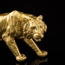 GobekUsa Golden Tiger Resin Figurines for Home & Office Decor Miniature Ornaments & Collectibles