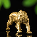 GobekUsa Golden Tiger Resin Figurines for Home & Office Decor Miniature Ornaments & Collectibles