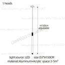 GobekUsa Golden Tube Chandelier: Modern Designer LED Staircase Light for Nordic Loft Apartment