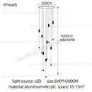 GobekUsa Golden Tube Chandelier: Modern Designer LED Staircase Light for Nordic Loft Apartment