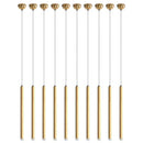GobekUsa Golden Tube LED Chandelier for Modern Duplex Villa Living Room Staircase