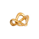 GobekUsa Golden Twisted Dough Rope Knot Ornaments Geometric Line Home Decoration