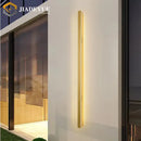 GobekUsa Golden Modern Outdoor LED Wall Light - IP65 Waterproof Garden Lighting