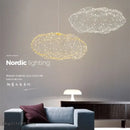 GobekUsa Cloud Pendant Light: Modern Nordic starry Cloud LED Lamp for Bedroom and Dining Room