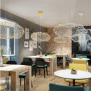 GobekUsa Cloud Pendant Light: Modern Nordic starry Cloud LED Lamp for Bedroom and Dining Room