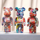 GobekUsa Graffiti Bear 27cm Figurine | Modern Home Decor Statue & Money Jar