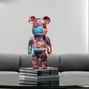 GobekUsa Graffiti Bear 27cm Figurine | Modern Home Decor Statue & Money Jar