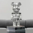 GobekUsa Graffiti Bear 27cm Figurine | Modern Home Decor Statue & Money Jar