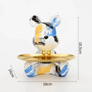 GobekUsa Graffiti Bear Figurine Statue Key Shelf Decor - Modern Table Sculpture