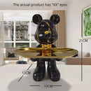 GobekUsa Graffiti Bear Statue Ornament for Modern Home Decor